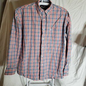 George Strait Collection by WranglerPlaid Button Down Long Sleeve Shirt Size L